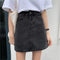 Img 10 - ins Black Denim Skirt Women Korean All-Matching High Waist A-Line Hip Flattering Short Skirt