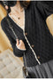 IMG 123 of Knitted Cardigan Women Long Sleeved Sweater Loose Plus Size Matching Tops Short Outerwear