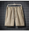 IMG 109 of Men Solid Colored knee length Summer Shorts Beach Pants Hong Kong Plus Size Loose Cargo Trendy Shorts