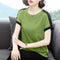 Img 3 - Cotton Short Sleeve T-Shirt Women Korean Mix Colours Loose Slim Look Plus Size Half Sleeved Undershirt Tops