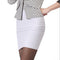 Img 6 - Striped Hip Flattering Women High Waist Slimming Stretchable Plus Size Pencil Skirt