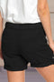 IMG 109 of Summer Solid Colored Straight Casual Pants Women Europe Lace Pocket Loose High Waist Shorts