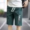 Img 4 - Summer Men Casual Shorts Straight Pants Sporty Cargo Mid-Length Beach