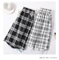 IMG 113 of Chequered Shorts Women Summer Plus Size Loose Casual Pants High Waist Straight Thin Bermuda Shorts
