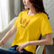 T-Shirt Women Cotton Short Sleeve Loose Plus Size Summer Trendy Half Sleeved Matching Tops ins T-Shirt