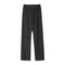 Img 5 - Splitted Pants Women High Waist Straight Floor Length Suit Drape Long