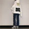 IMG 113 of Sweatshirt Women Korean Thin Loose Hooded oversizeTrendy Niche Tops Outerwear