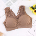 Img 9 - Summer Lace Sexy Plus Size Bralette Bare Back No Metal Wire Bra Women