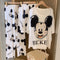 Img 1 - Pajamas Women Summer Thin Short Sleeve Sweet Look Adorable Cartoon Mickey Mouse Three-Piece Loungewear Sets