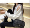 IMG 113 of Zipper Bare Shoulder Sweatshirt Women Long Sleeved insLoose Solid Colored Plus Size Outerwear