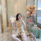 IMG 122 of Summer Pajamas Women Silk Korean Strap Cartoon Adorable Casual Loungewear Sets Sleepwear