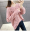 IMG 131 of Women See Through Knitted Sweater Tops Thin Loose Long Sleeved Outerwear