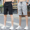 Img 1 - Summer Thin Silk Casual Shorts Men Loose Slim Look Straight Pants Trendy All-Matching knee length