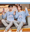 IMG 111 of Couple Pajamas Cotton Long Sleeved Thin Men Cartoon Sets Women Korean Loungewear Sleepwear