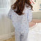 IMG 117 of Ruffle Collar Chequered Cherry Floral Pajamas Sets Women Casual Student insLoungewear Outdoor Sleepwear