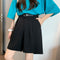 Img 1 - Suits Mid-Length Shorts Women Summer Loose Plus Size Outdoor High Waist Straight Hong Kong Casual Pants