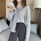 IMG 104 of Demure Lazy Vintage Loose Sweater Elegant Tops Western Knitted Cardigan Women Outerwear