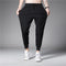 Img 3 - Men Casual Ice Silk Sporty Long Jogger Ankle-Length Slim-Fit Pants