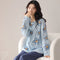 Cotton Pajamas Women Sweet Look Adorable Minimalist Long Sleeved Round-Neck Loungewear Cozy Plus Size Warm Sets Sleepwear