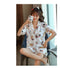 IMG 106 of Korean Women Pajamas Cartoon Thin Short Sleeve Shorts Replica Loungewear Sleepwear