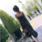 Img 1 - Korean Loose Slim Look Sleeveless Tank Top Chiffon Mid-Length High Waist Fresh Looking Floral Cami Dress