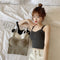 Img 4 - Strap Bralette Indoor Matching Trendy Cozy Breathable Bra Removable Adjustable Mid-Waist Women