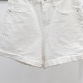 IMG 119 of Summer Korean High Waist Straight Denim Shorts Women Loose Slim Look A-Line Hot Pants Shorts
