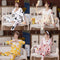 Img 4 - ins Women Pajamas Sleeve Length Pants Adorable Korean Cartoon Printed Casual Loungewear