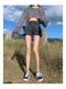 IMG 111 of High Waist A-Line Denim Shorts Women Summer Thin Loose Slim Look Sexy Wide Leg Hot Pants Outdoor Shorts