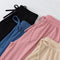 Img 1 - Ice Silk Wide Leg Pants Women Summer High Waist Thin Drape Loose Floor Length Casual Straight Long