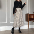 Img 3 - Floral Skirt High Waist Women Elegant Mid-Length Skirt