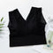 Sexy Bralette Innerwear Lace Plus Size UBare Back V-Neck Pad No Metal Wire Sporty Tank Top Activewear