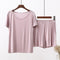 Summer Modal Round-Neck Short Sleeve Shorts Pajamas Sets Thin Plus Size Loose Two-Piece Loungewear Women Sleepwear