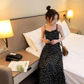 Img 6 - Dress Women Summer Beach Korean Elegant Slim Look Floral Strap