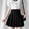 Img 4 - Pleated Skirt Women Summer Anti-Exposed College High Waist Korean A-Line Skirt