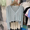 IMG 108 of Country Knitted Cardigan Thin Women Silk Loose Matching Sunscreen Summer Short Tops Long Sleeved Outerwear