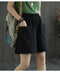 Img 8 - Straight Shorts Women Summer Casual Loose High Waist Slim Look All-Matching Mid-Length Pants