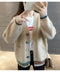 IMG 124 of Student Korean Pocket Sweater Women Loose V-Neck Long Sleeved Matching Knitted Cardigan Outerwear