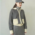 IMG 107 of Korean Slim Look V-Neck Under Pullover Solid Colored Casual All-Matching Undershirt Sweater Women Outerwear