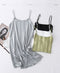 IMG 102 of Pajamas Women Summer Replica Strap Sexy Sets Under Black White French Tank Top Pyjamas Sleepwear