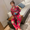 Img 4 - Pajamas Women Long Sleeved Thin Silk Summer Student insReplica Loungewear Two-Piece Sets