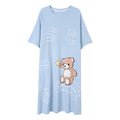 Img 5 - Pyjamas Women Summer Short Sleeve Plus Size Loose Adorable Cotton Pajamas Outdoor Student Loungewear