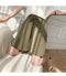 IMG 128 of Cotton Blend Bermuda Shorts Women Summer Breathable Pants Wide Leg Loose Plus Size Shorts
