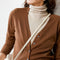 Knitted Cardigan Women Thin Short Sweater Loose V-Neck Long Sleeved Korean Matching Outerwear