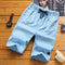 Img 2 - Young knee length Men Loose Casual Pants Summer Sporty Cropped Trendy Beach