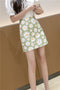 IMG 112 of Daisy Skirt Summer French Elegant High Waist Slim Look A-Line Hip Flattering Floral Women Skirt