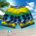 Img 12 - Summer Men Beach Holiday Casual Trendy Coconut Trees Shorts Beachwear