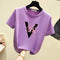 IMG 111 of Southeast Asia Summer Short Sleeve Casual Round-Neck Printed Sweet Look Tops Women T-Shirt