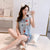 Img 1 - Summer Pajamas Women Korean Fresh Looking Short Sleeve Shorts Cotton Student Outdoor Two-Piece Sets Home