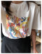 Img 7 - T-Shirt Women Summer Korean INS Tops Loose Student Slim-Look Casual Round-Neck White Teenage Girl Short Sleeve T-Shirt